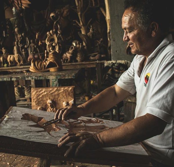 unique plaster sculpture creation